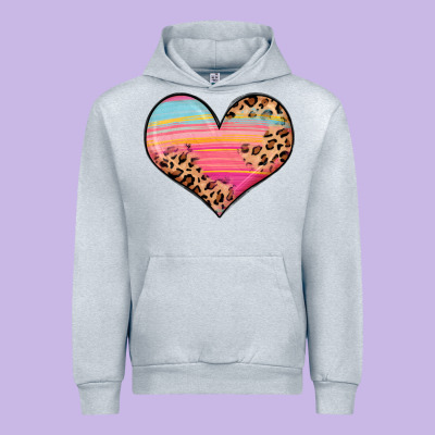 Valentine S Day Colorful Heart Urban Hoodie Designed By Lillyallendesigns