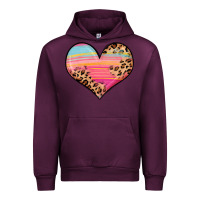 Mauve Wine valentine s day colorful heart Urban Hoodie - LillyAllenDesigns