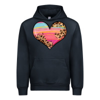 Navy valentine s day colorful heart Urban Hoodie - LillyAllenDesigns
