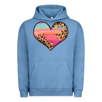 Pigment Pebble Blue valentine s day colorful heart Urban Hoodie - LillyAllenDesigns