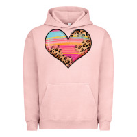 Pigment Salmon valentine s day colorful heart Urban Hoodie - LillyAllenDesigns