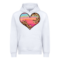 White valentine s day colorful heart Urban Hoodie - LillyAllenDesigns