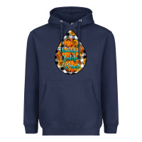 Navy Thankful Grateful Blessed Heavyweight Hoodie - LillyAllenDesigns