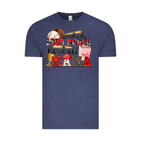 Vintage Denim somebody's loud mouth baseball mama Vintage Tee - Zillion Design Studio