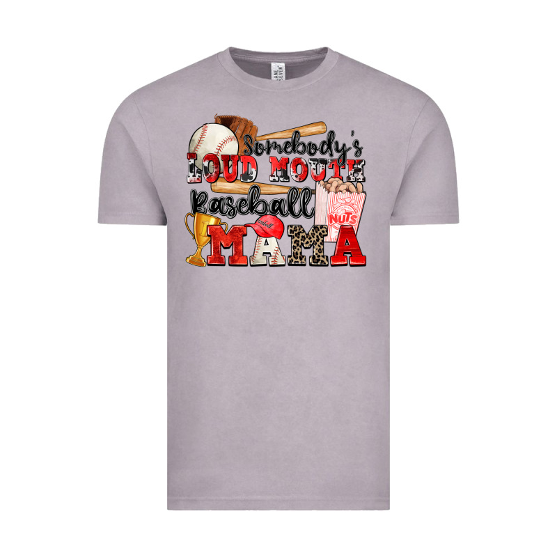 Somebody's Loud Mouth Baseball Mama Vintage Tee by Zillion Design Studio | Teevron