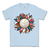 Dusty Blue volleyball sunflower Classic Tee - HRA Design Shop