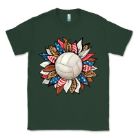 Sports Green volleyball sunflower Classic Tee - HRA Design Shop