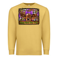 Antique Gold happy mardi gras y'all cow Premium Sweatshirt - Jasminsmagicworld