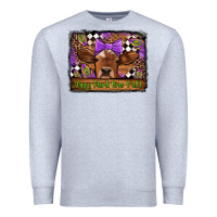 Heather Grey happy mardi gras y'all cow Premium Sweatshirt - Jasminsmagicworld