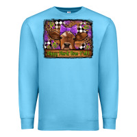 Ocean Blue happy mardi gras y'all cow Premium Sweatshirt - Jasminsmagicworld
