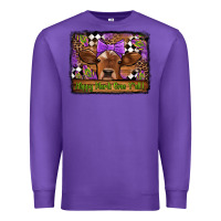 Purple happy mardi gras y'all cow Premium Sweatshirt - Jasminsmagicworld