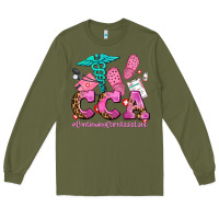 Army Green cca  continuing care assistant with crocs Long Sleeve Tee - AdoDesignShop