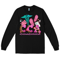 Black cca  continuing care assistant with crocs Long Sleeve Tee - AdoDesignShop