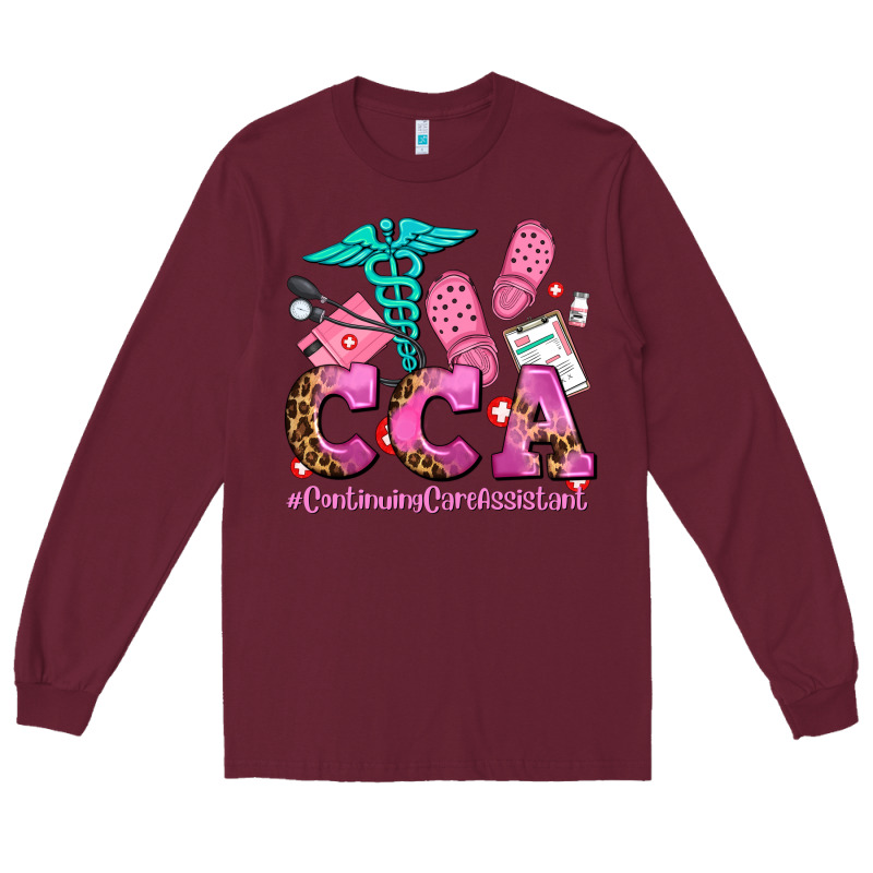 Cca  Continuing Care Assistant With Crocs Long Sleeve Tee by AdoDesignShop | Teevron