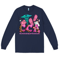 Navy cca  continuing care assistant with crocs Long Sleeve Tee - AdoDesignShop
