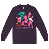 Plum cca  continuing care assistant with crocs Long Sleeve Tee - AdoDesignShop