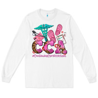 White cca  continuing care assistant with crocs Long Sleeve Tee - AdoDesignShop