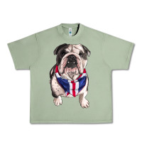 Oil Green english bulldog Urban Heavy Tee - RanaPortraitStore