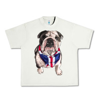 Pistachio english bulldog Urban Heavy Tee - RanaPortraitStore
