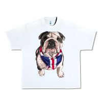 White english bulldog Urban Heavy Tee - RanaPortraitStore
