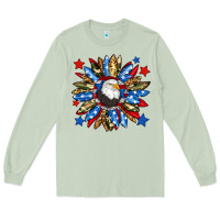 Matcha American flag sunflower Long Sleeve Tee - Neo Western