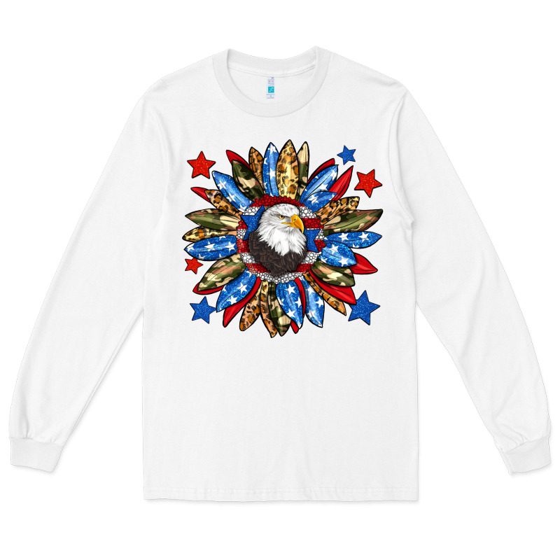 American Flag Sunflower Long Sleeve Tee by Neo Western | Teevron