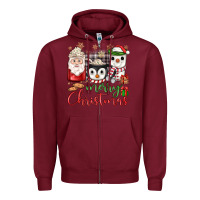 Burgundy merry Christmas coffee Zipper Hoodie - JahusDesignShop