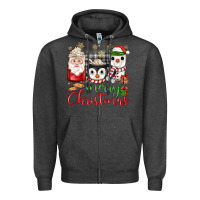Charcoal Heather merry Christmas coffee Zipper Hoodie - JahusDesignShop