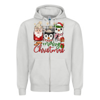 Dove Grey merry Christmas coffee Zipper Hoodie - JahusDesignShop