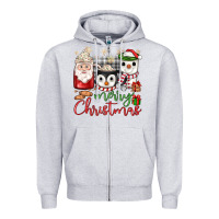 Heather Grey merry Christmas coffee Zipper Hoodie - JahusDesignShop