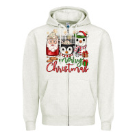 Oatmeal Heather merry Christmas coffee Zipper Hoodie - JahusDesignShop