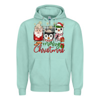Seafoam merry Christmas coffee Zipper Hoodie - JahusDesignShop