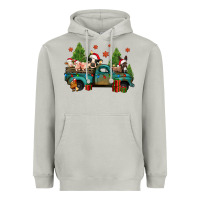 Moon Dust christmas farm animals truck Heavyweight Hoodie - Jasminsmagicworld
