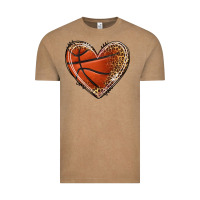 Vintage Coffee basketball heart Vintage Tee - texasbilliewilder