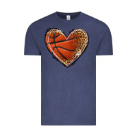 Vintage Denim basketball heart Vintage Tee - texasbilliewilder