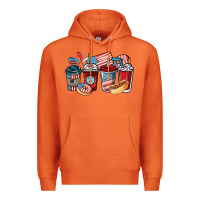 Carrot 4th of july coffee cups Premium Hoodie - NancyCooperArtShop