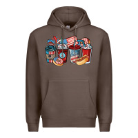 Coffee 4th of july coffee cups Premium Hoodie - NancyCooperArtShop