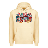 Pina Colada 4th of july coffee cups Premium Hoodie - NancyCooperArtShop