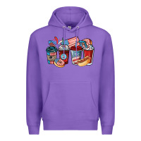 Purple 4th of july coffee cups Premium Hoodie - NancyCooperArtShop
