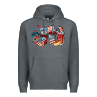 Rock 4th of july coffee cups Premium Hoodie - NancyCooperArtShop