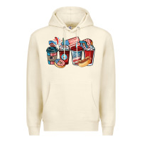 Sandshell 4th of july coffee cups Premium Hoodie - NancyCooperArtShop