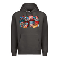 Smoke 4th of july coffee cups Premium Hoodie - NancyCooperArtShop
