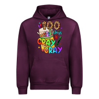 Mauve Wine 100 days of cray cray Urban Hoodie - LillyAllenDesigns
