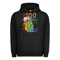 Pigment Black 100 days of cray cray Urban Hoodie - LillyAllenDesigns