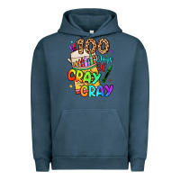 Pigment Midnight Navy 100 days of cray cray Urban Hoodie - LillyAllenDesigns