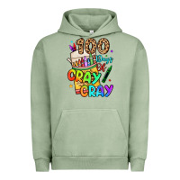 Pigment Oil Green 100 days of cray cray Urban Hoodie - LillyAllenDesigns
