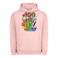 Pigment Salmon 100 days of cray cray Urban Hoodie - LillyAllenDesigns