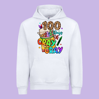 100 Days Of Cray Cray Urban Hoodie Designed By Lillyallendesigns