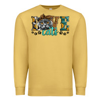 Antique Gold love cats scottish fold Premium Sweatshirt - LillyAllenDesigns