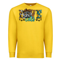 Lemon love cats scottish fold Premium Sweatshirt - LillyAllenDesigns